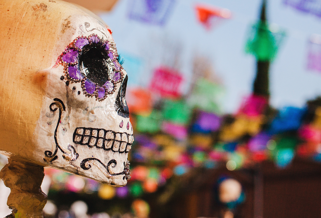 Halloween à Parrot World - Décoration thème de Día de los Muertos 2 en Île-de-France près de Paris